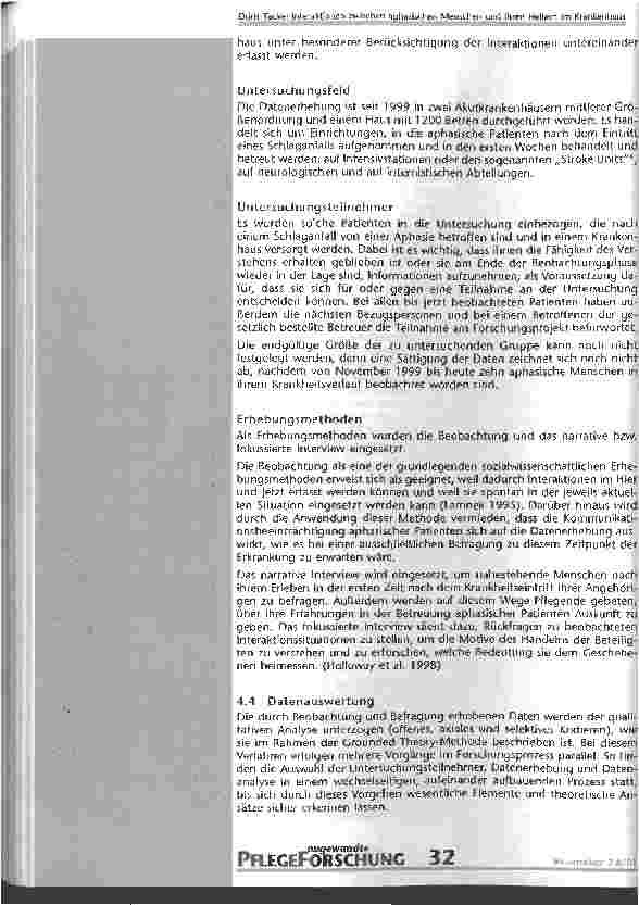 Vorschauseite 4: Interaktionen zwischen aphasischen Menschen und ihren Helfern im Krankenhaus