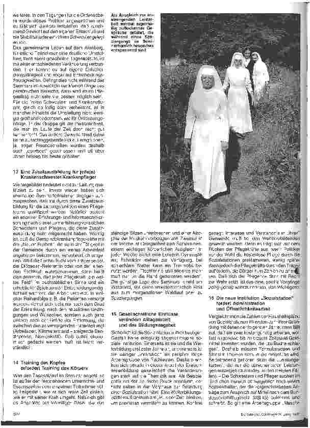 Vorschauseite 5: Seit 10 Jahren Seminar für Gemeindekrankenpflege Koblenz-Arenberg