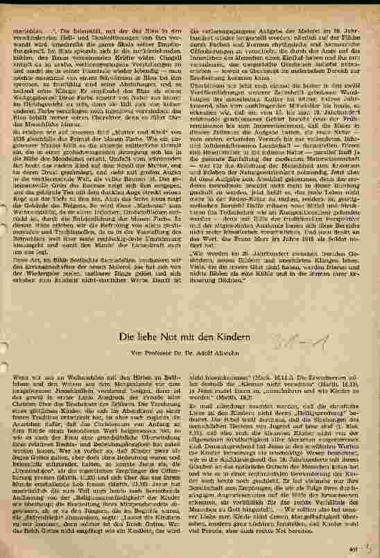 Vorschauseite 1: Die liebe Not mit den Kindern
