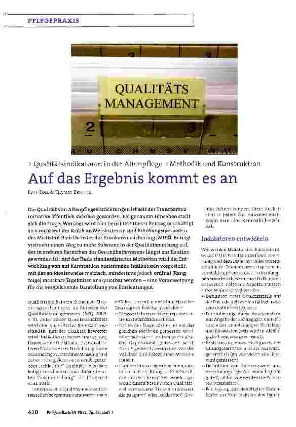 Vorschauseite 1: Auf das Ergebnis kommt es an