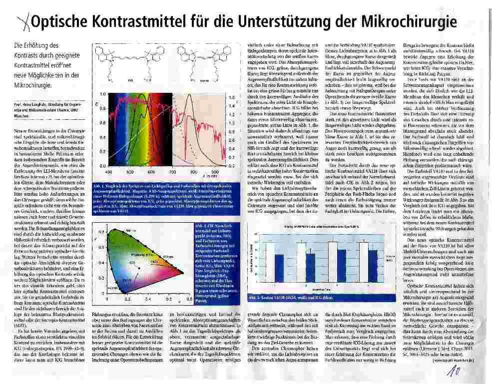 Vorschauseite 1: Optische Kontrastmittel für die Unterstützung der Mikrochirurgie