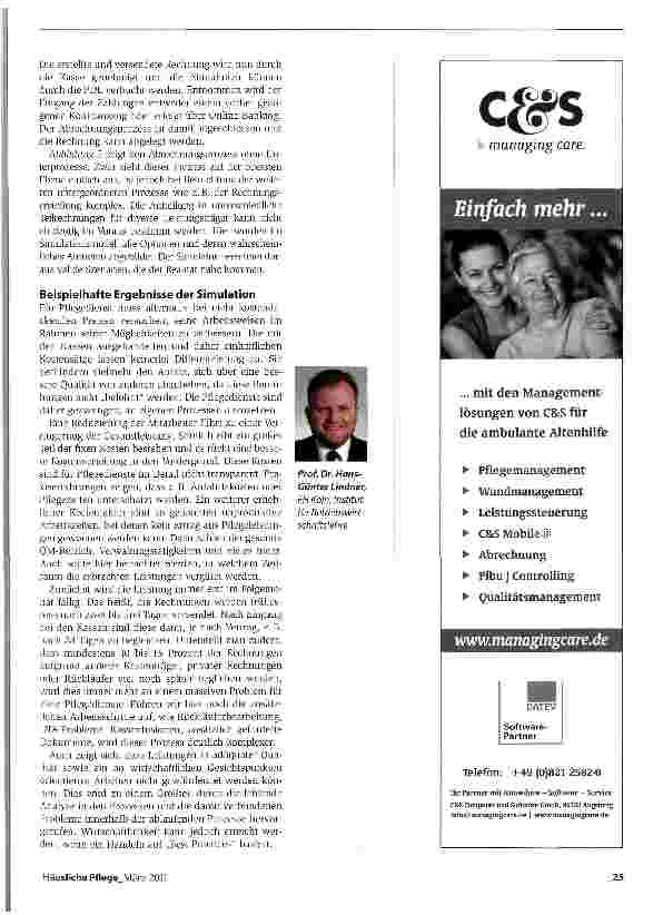 Vorschauseite 6: Mit optimierten Unternehmensabläufen die Leistungsfähigkeit ambulanter Dienste steigernTransparente Prozesse