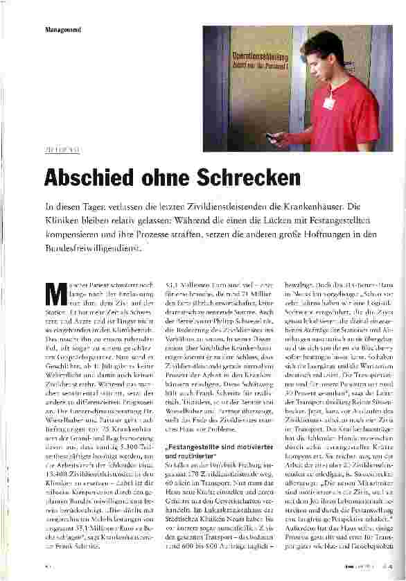 Vorschauseite 1: Abschied ohne Schrecken