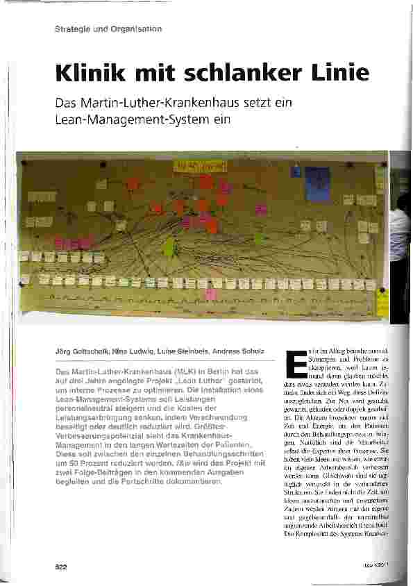 Vorschauseite 1: Klinik mit schlanker Linie