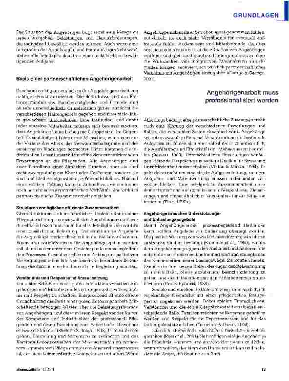 Vorschauseite 4: Angehörige als Partner Belastung oder Ressource?