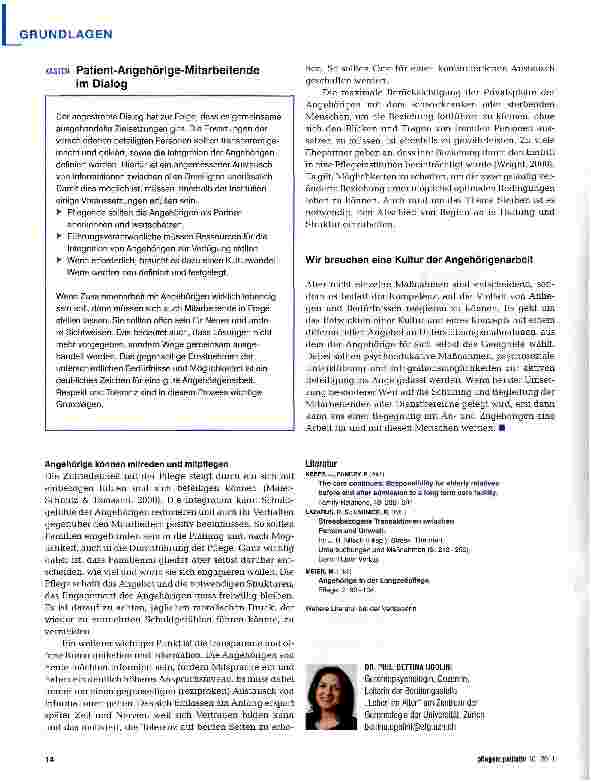 Vorschauseite 5: Angehörige als Partner Belastung oder Ressource?