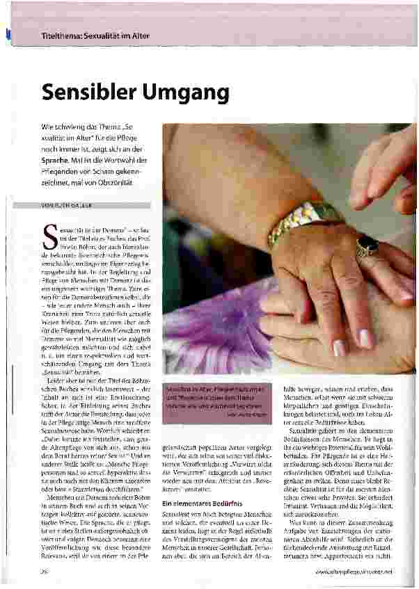 Vorschauseite 1: Sensibler Umgang