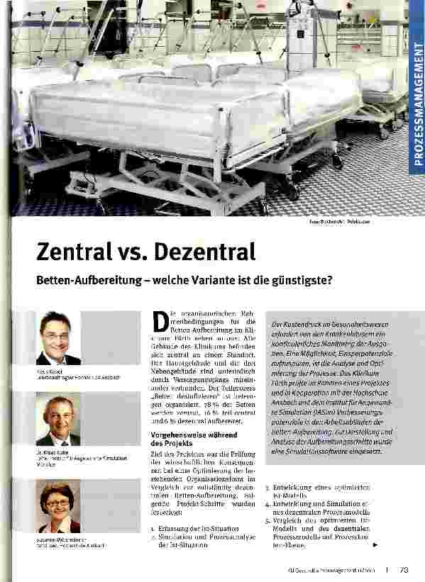 Vorschauseite 1: Zentral vs. Dezentral