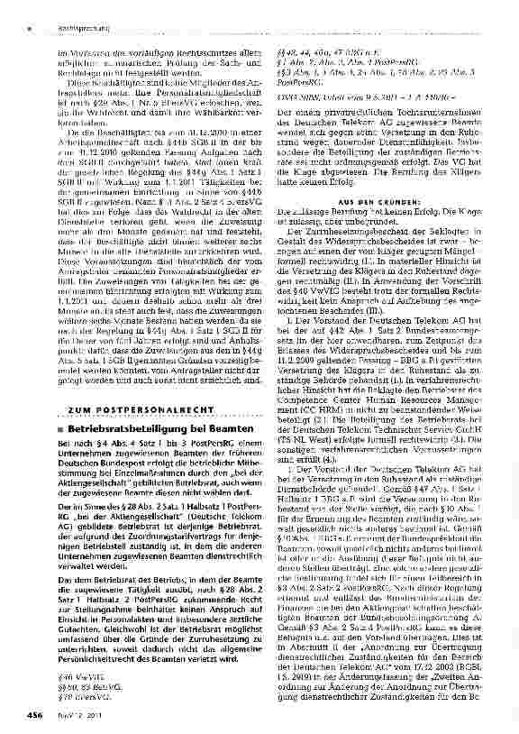 Vorschauseite 1: Betriebsratsbeteiligung bei Beamten