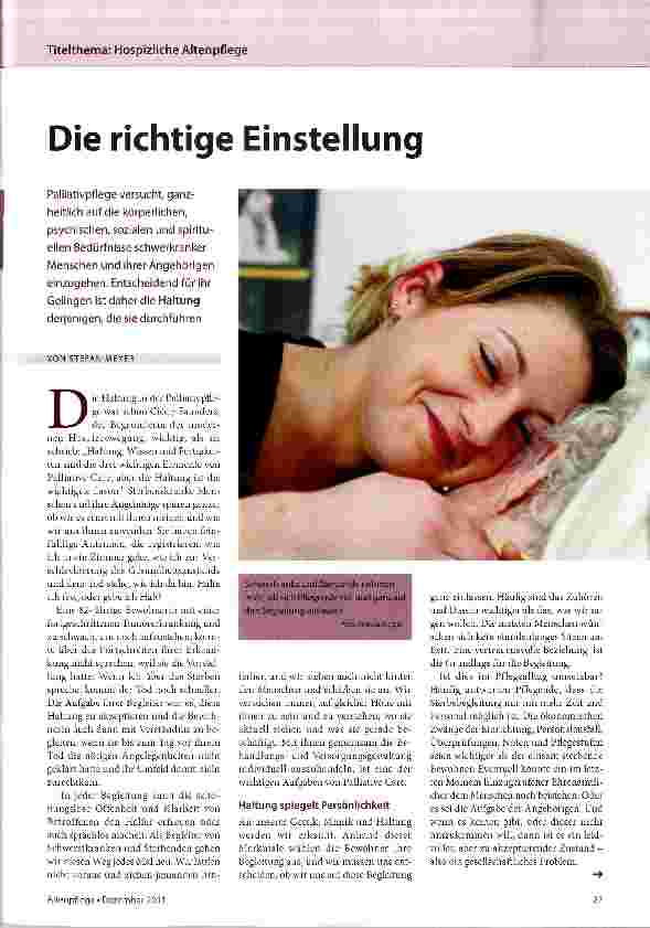 Vorschauseite 1: Die richtige Einstellung