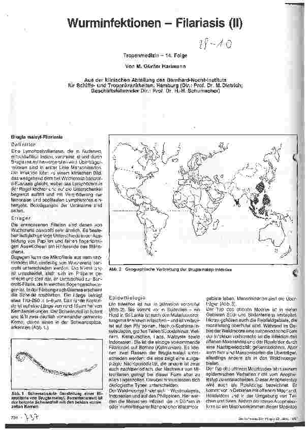 Vorschauseite 1: Wurminfektion - Filariasis
