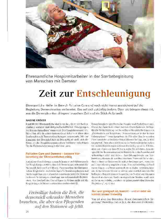 Vorschauseite 1: Zeit zur Entschleunigung