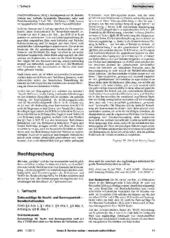 Vorschauseite 1: Zeitzuschläge für Nachtund Sonntagsarbeit -BereitschaftszeitenTVöD §6 Abs. 1, §7 Abs. 5, §8 Abs. 1, §9 Abs. 1, Anhang zu §9 B. Abs. 1