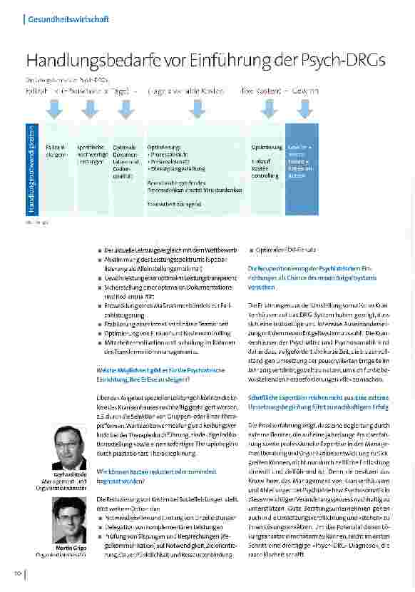 Vorschauseite 1: Handlungsbedarfe vor Einführung der Psych-DRGs