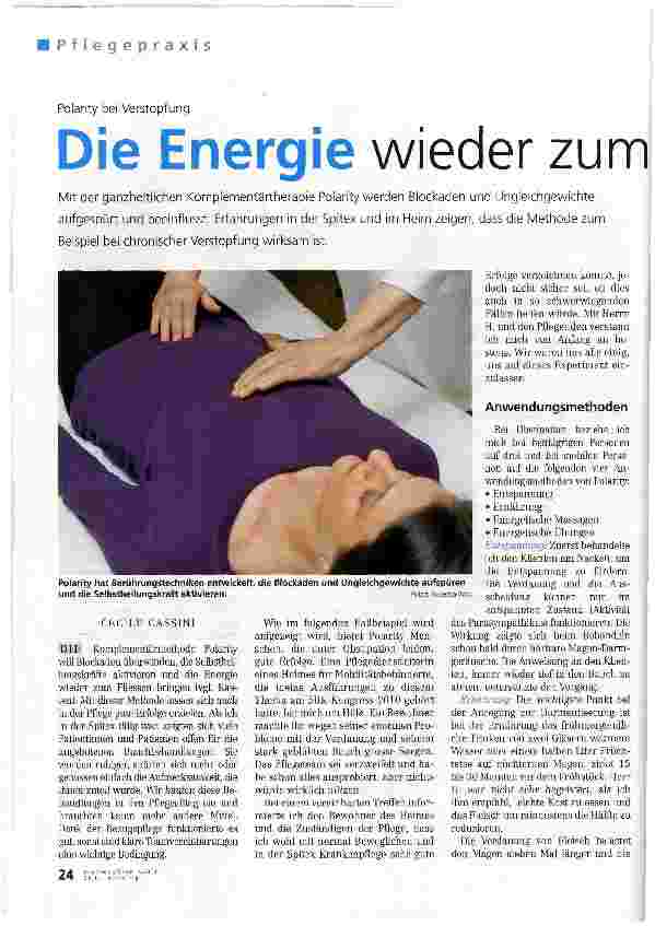 Vorschauseite 1: Die Energie wieder zum Fliessen bringen