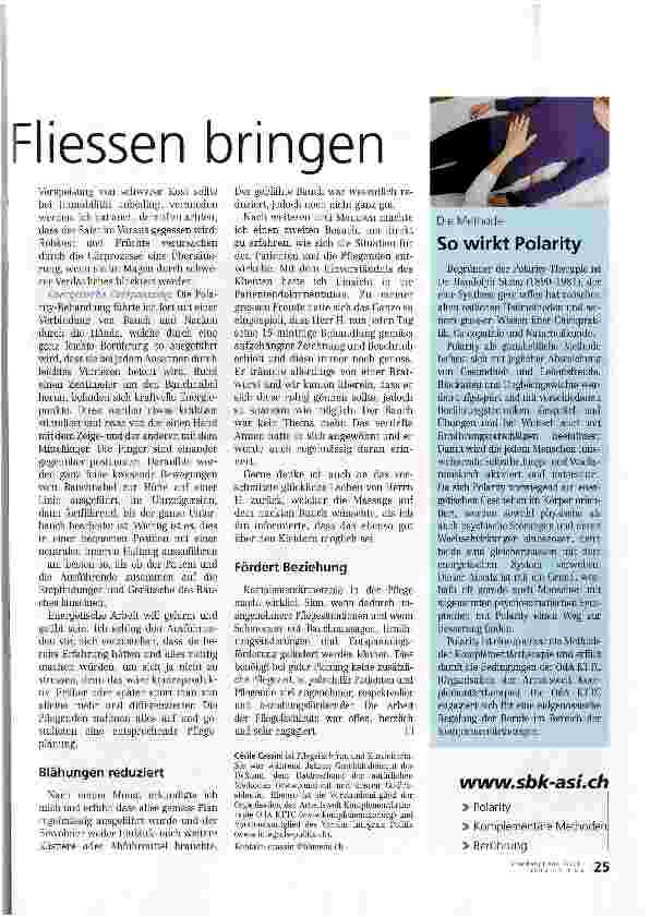 Vorschauseite 2: Die Energie wieder zum Fliessen bringen