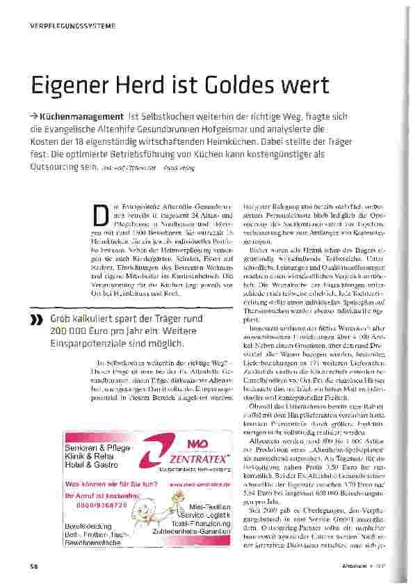 Vorschauseite 1: Eigener Herd ist Goldes wert