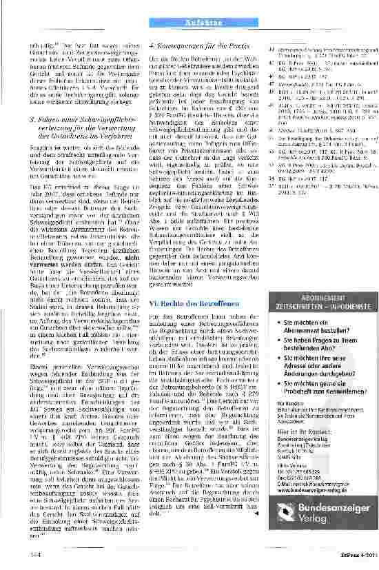 Vorschauseite 4: Die Würdigung von Sachverständigengutachten in Betreuungsund Unterbringungssachen unter Berücksichtigung aktueller Rechtsprechung