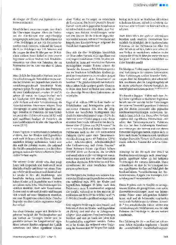 Vorschauseite 5: Langzeitergebnisse nach Polytrauma