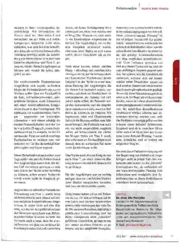Vorschauseite 2: Kooperative häusliche Palliativversorgung