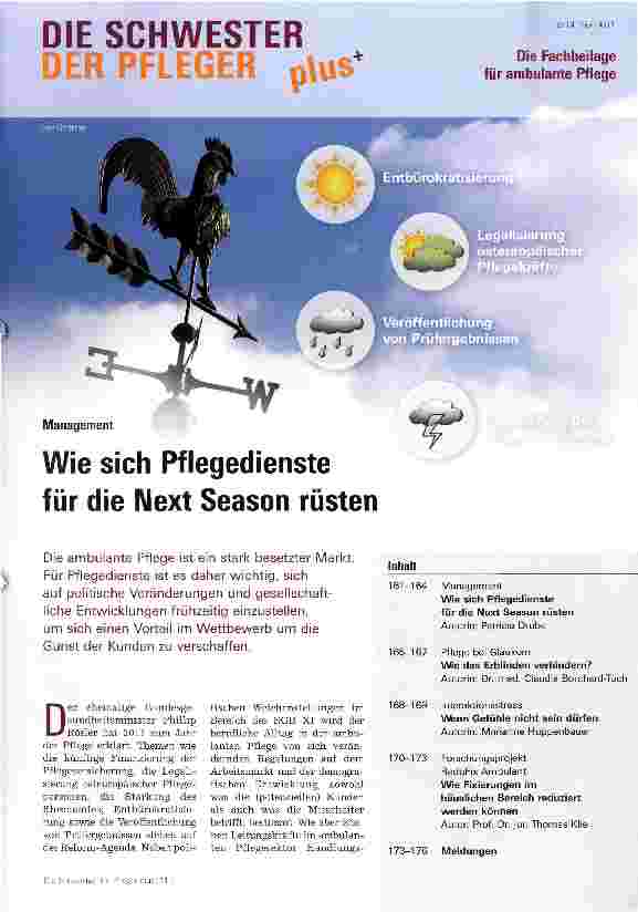 Vorschauseite 1: Wie sich Pflegedienste für die Next Season rüsten