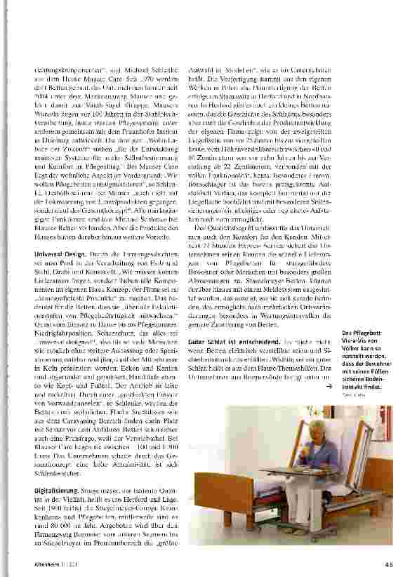 Vorschauseite 3: Pflegebett: High-Tech trifft auf Qualität