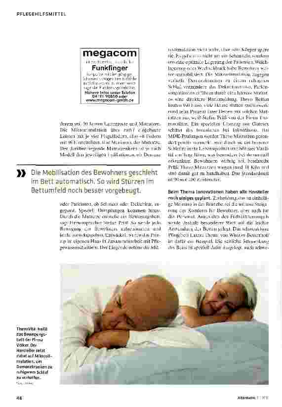 Vorschauseite 4: Pflegebett: High-Tech trifft auf Qualität