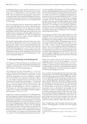 Vorschauseite 2: Der Zweck heiligt die Mittel: Erhöhung der Vergütung für Arbeit während eines strafgerichtlich angeordneten Freiheitsentzugs