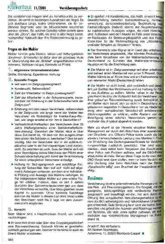 Vorschauseite 4: Wer schützt vor kranken Versicherern? Ein Beitrag zur Haftung des Managements