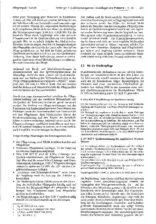 Vorschauseite 2: Qualitätsmanagement: Grundlagen und Probleme - Teil 1 Zur möglichen Wirksamkeit von Qualitätsmanagementaktivitäten in Pflegeund Gesundheitsorganisationen