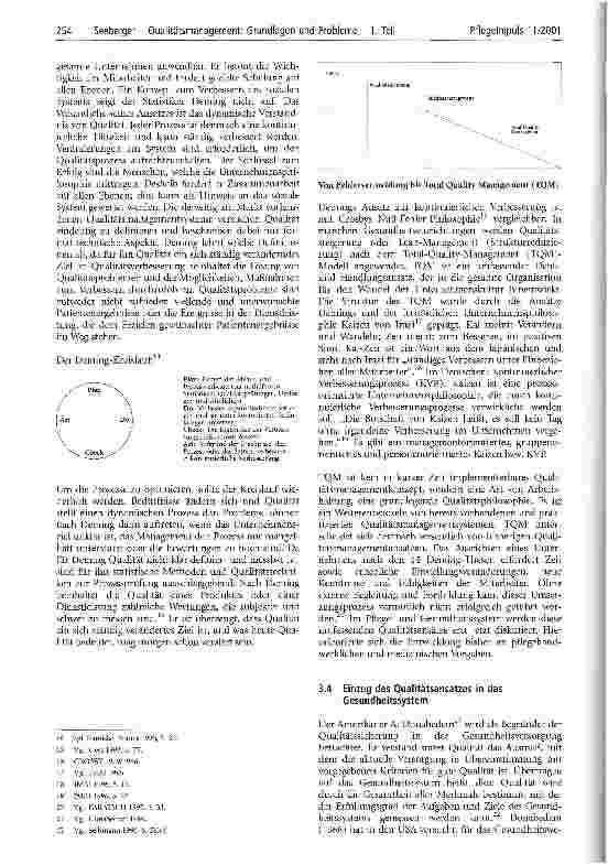 Vorschauseite 5: Qualitätsmanagement: Grundlagen und Probleme - Teil 1 Zur möglichen Wirksamkeit von Qualitätsmanagementaktivitäten in Pflegeund Gesundheitsorganisationen