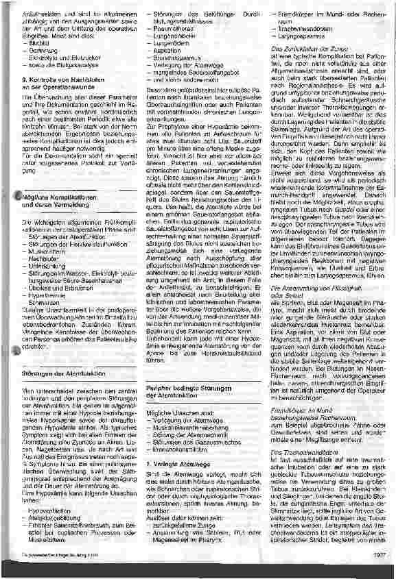 Vorschauseite 3: Erkennen und Vermeiden von Komplikationen im Aufwachraum