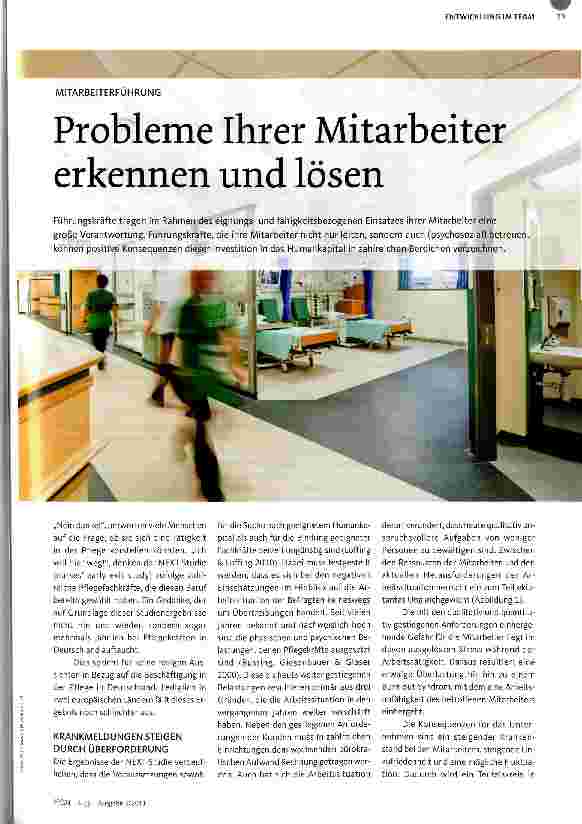 Vorschauseite 1: MITARBEITERFUHRUNG Probleme Ihrer Mitarbeiter erkennen und lösen