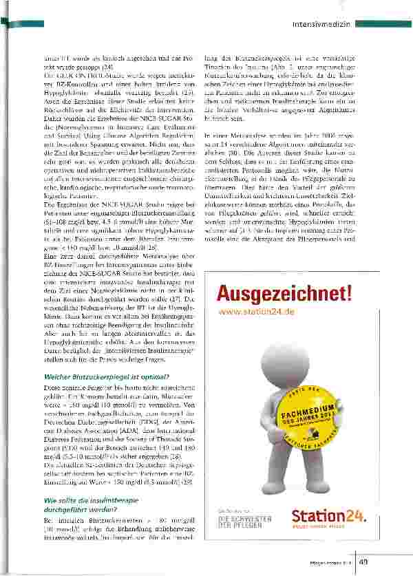 Vorschauseite 4: Blutzuckerwerte von 140 bis 180 mg/dl gelten als sicher