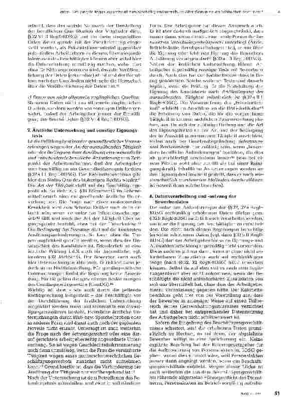 Vorschauseite 5: Der jüngste Regierungsentwurf zum Beschäftigtendatenschutz: Alter Wein in neuen Schläuchen oder mehr?