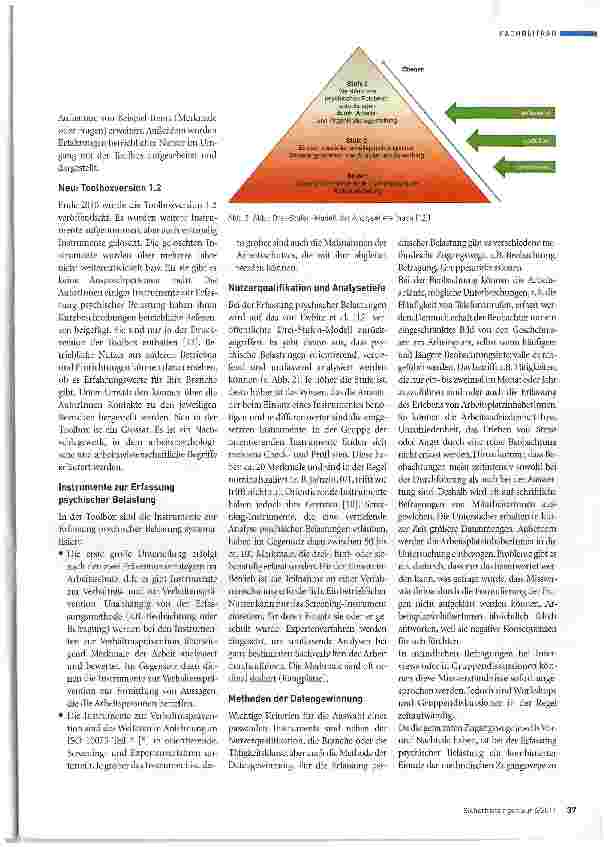 Vorschauseite 2: Instrumente zur Erfassung psychischer Belastungen