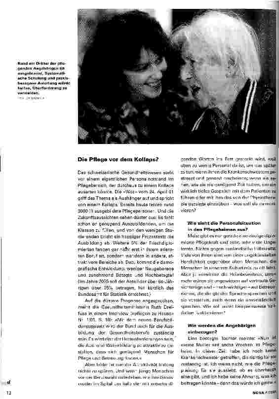 Vorschauseite 2: Mit Empowerment gegen den Kollaps? Schlechte Prognosen im Pflegepersonalbereich