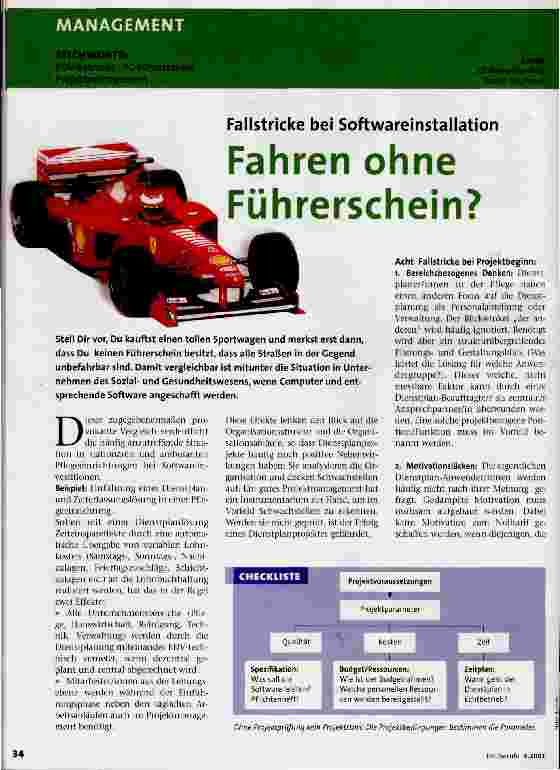 Vorschauseite 1: Fahren ohne Führerschein? Fallstricke bei Softwareinstallation