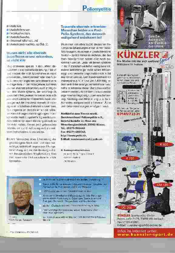 Vorschauseite 4: Die Poliomyelitis - Spinale Kinderlähmung noch immer eine Herausforderung