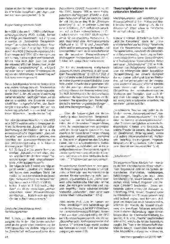 Vorschauseite 2: Zur Diskussion gestelltDialogforum Pluralismus und seriöses Therapieren
