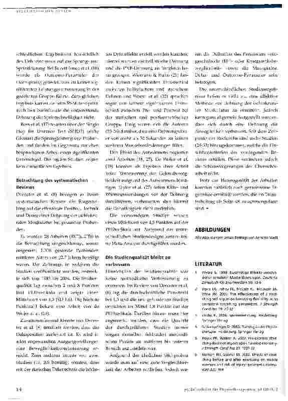 Vorschauseite 6: Stretching auf dem Prüfstand