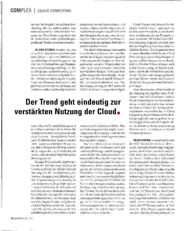 Vorschauseite 3: IT AUS DER WOLKE