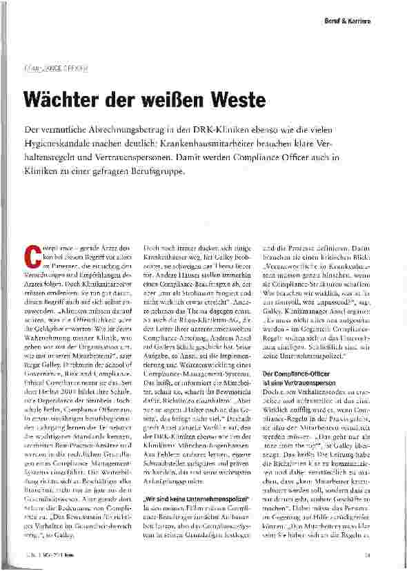 Vorschauseite 1: Wächter der weißen Weste