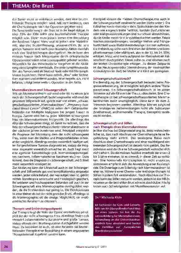 Vorschauseite 2: Eine schlimme Diagnose in einer besonderen Lebensphase