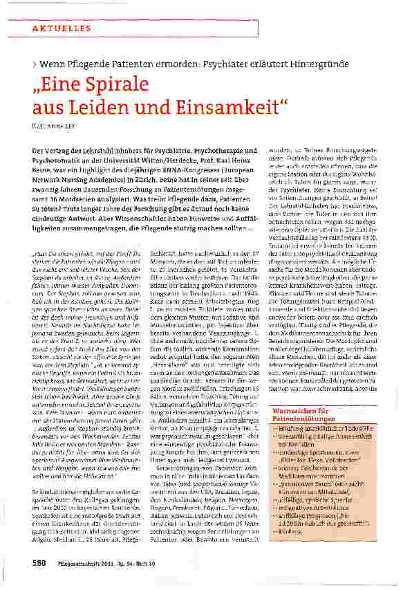 Vorschauseite 1: „Eine Spirale aus Leiden und Einsamkeit