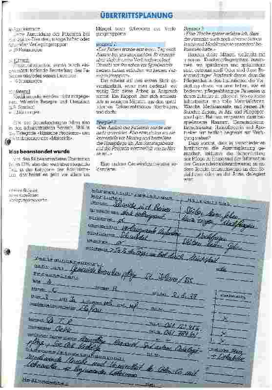 Vorschauseite 2: ...nicht nur die Sonde fehlte, auch vom Rezept keine Spur Was bei Übertritten in die Spitex beanstandet wird