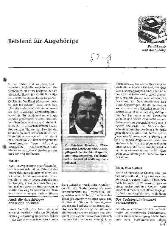 Vorschauseite 1: Beistand für Angehörige