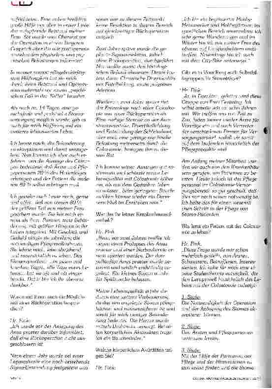 Vorschauseite 2: Mit dem Stoma leben Interview