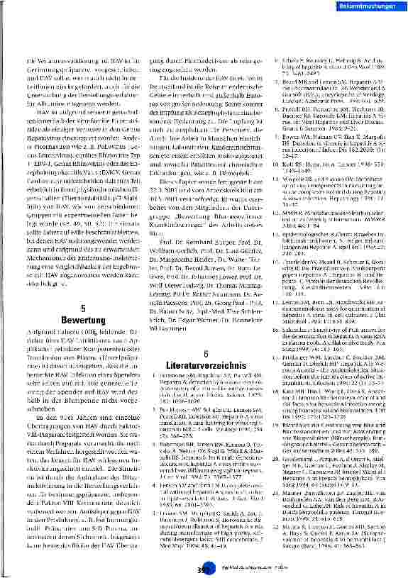 Vorschauseite 6: Hepatitis-A-Virus (HAV)