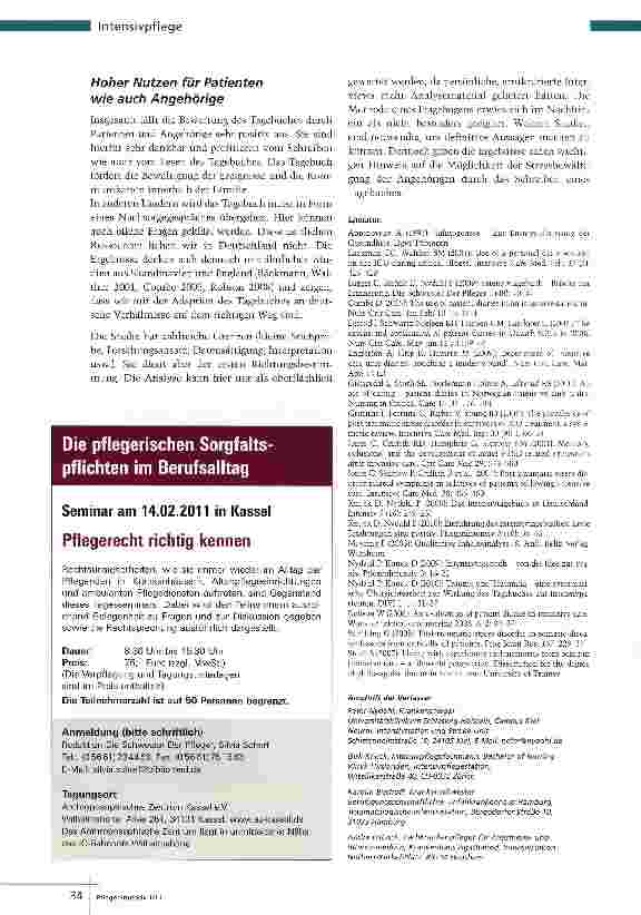 Vorschauseite 5: Das Intensivtagebuch war eine große Hilfe für mich